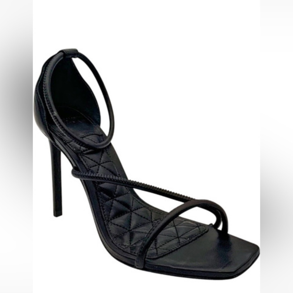 Schutz Gaiah Ankle Strap Leather Stilettos